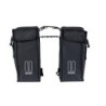 BASIL MARA XL taskesæt (sort) med taskebro. Str. 35 x15 x 32cm, vol: 35 L, maks. bæreevne  10 kg (5 kg i hver taske).