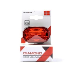 Lygte SMART Diamond Super Led Bag f.sadelpind RL407R BestSeller (50/100)
