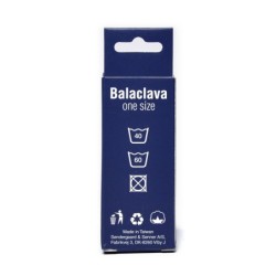 Balaclava, hjelmhue Sort 100%  bomuld BikePartner