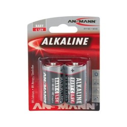 Element / Batteri ANSMANN (20) LR14/C (2 stk. Blister) Alkaline