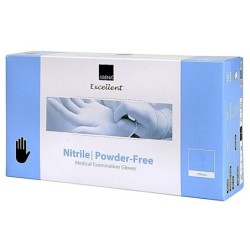 Handske Engangs Nitrile Large, pulverfri, blå EN455, 1,2,3,4