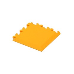Gulvmåtte hjørnetykke Cyclus PVC gul 13.5x13.5x0.7 cm