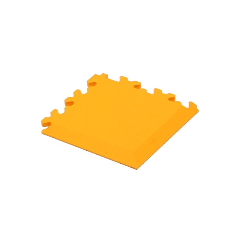 Gulvmåtte hjørnetykke Cyclus PVC gul 13.5x13.5x0.7 cm
