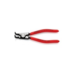 KNIPEX låseringstang med vinkel til udvendige ringe på aksler. Spidser: Ø 1,3 mm Akseldiameter kapacitet: Ø10 – 25 mm
