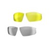 Solbrille BBB Fuse matsort stel røg+klar+gul linse BSG-65  PC flash linse, grilamid stel