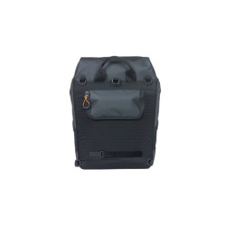 Taske BASIL MILES TARPAULIN Sort/orange daypack 31x17x44cm 17L, waterproof rygsæk og bagetaske funktion