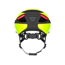 Lumos Ultra hjelm (electric lime). Str. M/L (54-61 cm). Cykelhjelm med integrerede lygter, blinklys og bremselys.