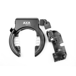 Batterilåse sæt AXA Solid Plus  m. PLUG-IN muligh Bosch RACK BES2, for bagagebære. Inkl. 2 nøgler. Anti-borecylinder & hærdet st
