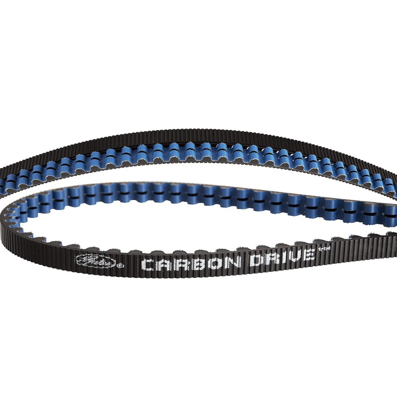 Rem Gates Carbon Drive (sort/blå). 125T, 1375 mm lang, 11 mm Pitch, 12 mm bred