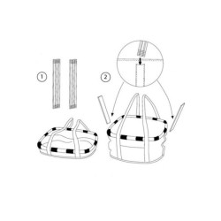 Kampagnesæt Kurv+adapter KF810+KF303-1 KLICKFIX Cykelkurven er produceret af recycled materialer.