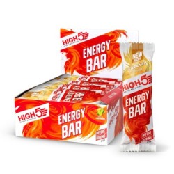 High5 Energy Bar karamel 55 gram. Energibar med karamelsmag  Kasse med 12 stk.