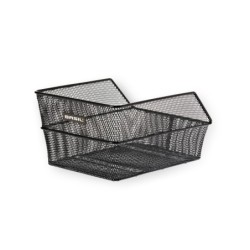 Basil Cento Small cykelkurv sort – bagmonteret stålkurv i kompakt design