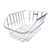 Basil Cento ALU sølv cykelkurv bag – fastmonteret aluminiumskurv