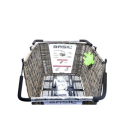 Kurv BASIL CENTO flet MIK Brun Bag 45x31x21cm Inkl.MIK adapter på kurv