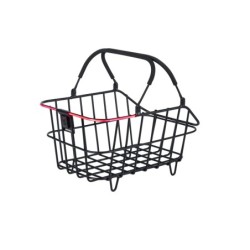 Basil Cento Nordlicht Multi System cykelkurv sort alu med LED-lys – uden beslag