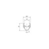 Fælg 700C Mach1 Rim Sort 36h Rigida dobbelt bund udv.20 indv.13,4 h.20mm