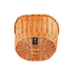 Klassisk fletkurv i rattan til montering foran på cykel