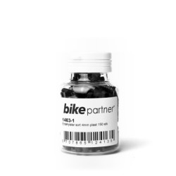 Endehylster BikePartner sort 4 mm plast 150stk