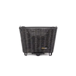 Atran Velo Medium Picnic cykelkurv bag i sort flet med AVS beslag – 20 liter