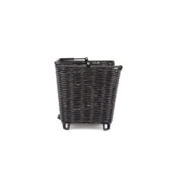 Atran Velo Medium Picnic cykelkurv bag i sort flet med AVS beslag – 20 liter