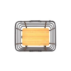 Atran Velo EPIC Shopper cykelkurv – sort bagkurv med bambusbund og AVS montering