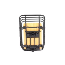 Atran Velo EPIC Shopper cykelkurv – sort bagkurv med bambusbund og AVS montering