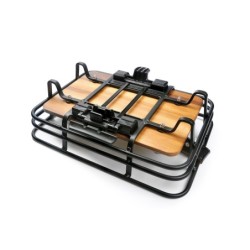 AtranVelo EPIC RETRO cykelkurv – sort AVS-kurv med bambusbund og rem