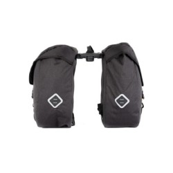 Taskesæt grå/sort set fra siden – 2 x 25L