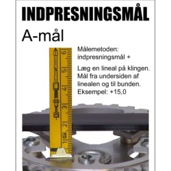 Kranksæt DRIVELINE Alu Sort 42T ø130 klinge Helstøbt alu skærm