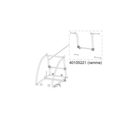 Coaster XT ramme THULE Trailer Reservedel Back frame Assy