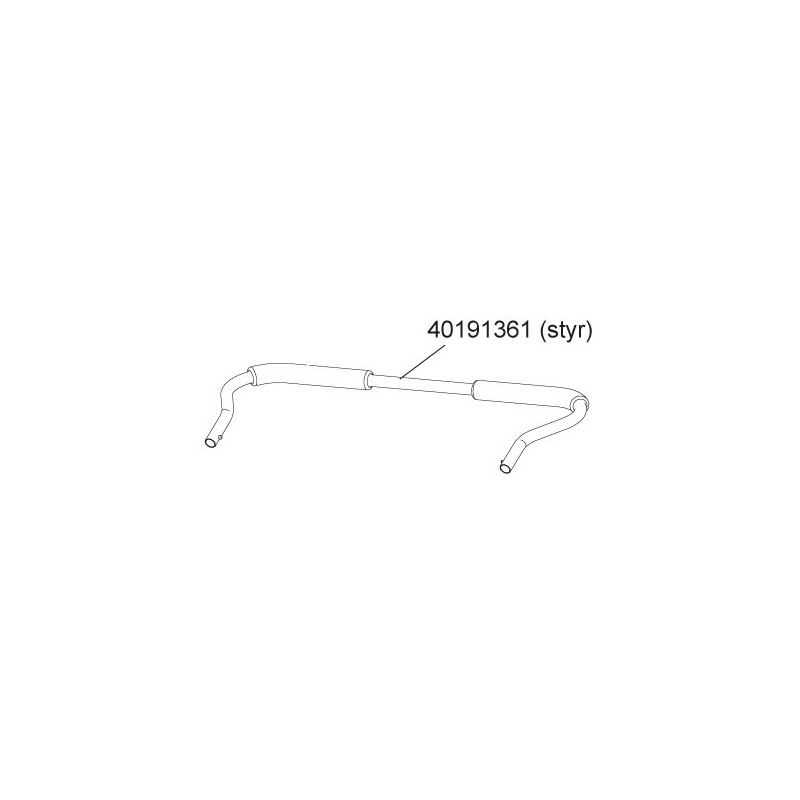 Coaster XT Styr THULE Trailer Reservedel Handlebar Assy