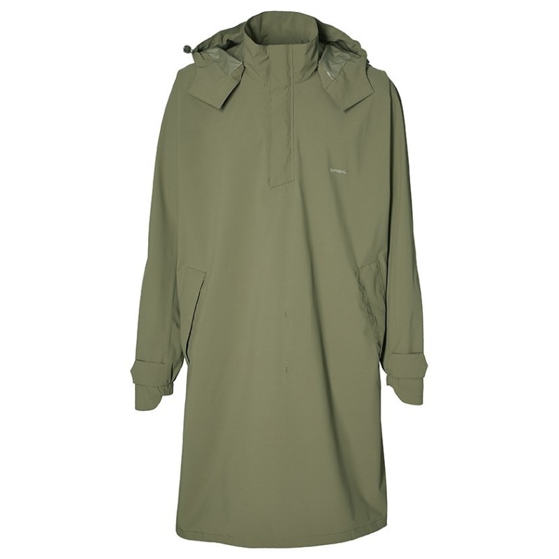 Regn poncho BASIL Mosse one size Unisex Olive Green