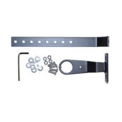 BikePartner Roskilde frontkurv i sort aluminium – fastmonteret cykelkurv 38x29x25 cm