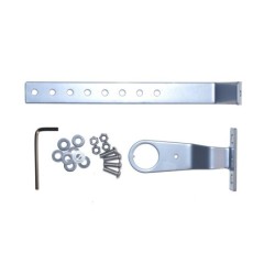 BikePartner Roskilde sølv frontkurv i aluminium monteret på cykel