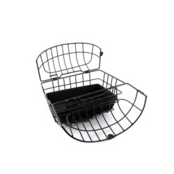 Net og bakke til BikePartner Herning hundekurv – sort alu 46x34x22 cm