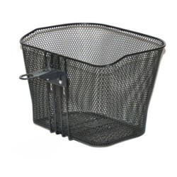 Kurv BikePartner Randers Sort Front Net L31xB24xH22cm m/st.stamme beslag.  Barne 22-24"