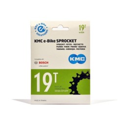 Gearhjul KMC E-bike 19t Bosch gen 2 CrMo Sort 1/2-1/8" BSFB5819  10.000km+