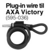 Lås AXA VICTORY sort Ringlås m. plug-in u/bolte