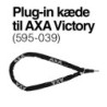 Lås AXA VICTORY sort Ringlås m. plug-in u/bolte