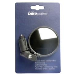 elcykel spejl fra BikePartner monteret i styret – cykelspejl til e-bike.