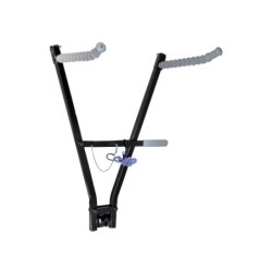 Cykelholder saksemodel luksus gummibetrukket arme, lås og rem