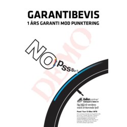 Dæk 26x1,75 NoPssss Road BikePartner Sort R, 5mm, 60TPI Org. nr. 730197 (47-559) (20)