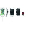 Telefonholder monteret på cykelstyr, telefonholder set fra siden, KLICKFIX PHONEPAD QUAD MINI