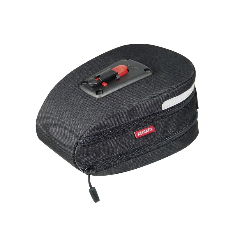 KLICKfix Micro200 sadeltaske med adapter – udvidelig cykeltaske med lygteholder