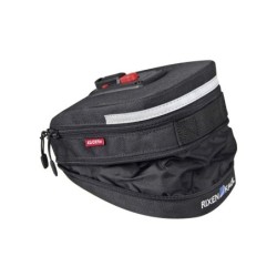 KLICKfix Micro200 sadeltaske med adapter - udvidelig cykeltaske med lygteholder