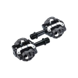 BBB ForceMount MTB pedalsæt 9/16. Letvægts  SPD-kompatibel MTB-pedal, justerbar spænding, CrMo aksel, vægt: 294 g. SPD klamper i