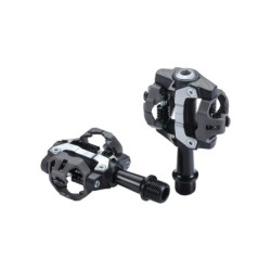 BBB ForceMount MTB pedalsæt 9/16. Letvægts  SPD-kompatibel MTB-pedal, justerbar spænding, CrMo aksel, vægt: 294 g. SPD klamper i