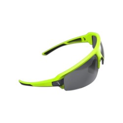 Solbrille BBB Impulse mat neon gul stel røg+klar+gul linse BSG-62  MLC 9 lags linse, grilamid stel