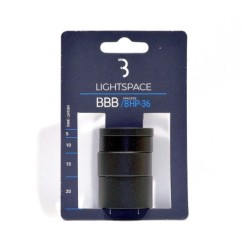 Afstandsringe BBB LightSpace Mat Sort 1-1/8 BHP-36 - 5+10+15+20mm