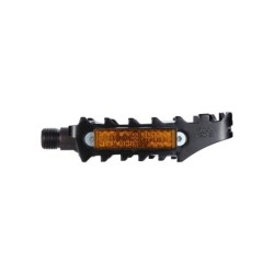 BBB Mount & Go pedaler 9/16 (alu/sort). Højstyrke koldsmedet aluminiums pedal for ekstra  holdbarhed & mindre vægt. Dobbelt refl